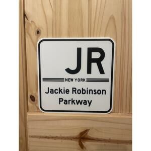 Jackie Robinson Parkway Road Sign New York Highway Travel Interstate Toll